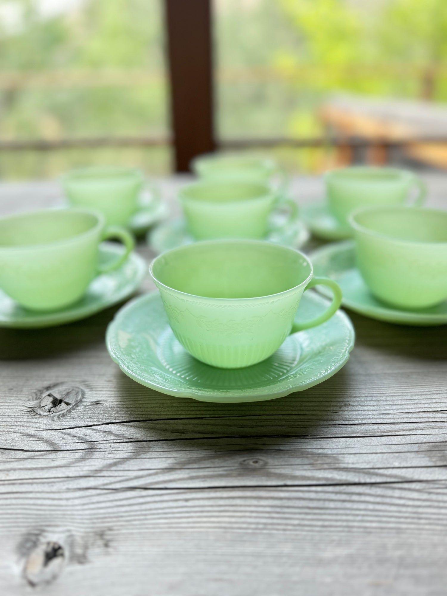 Vintage batter bowl in Chartreuse