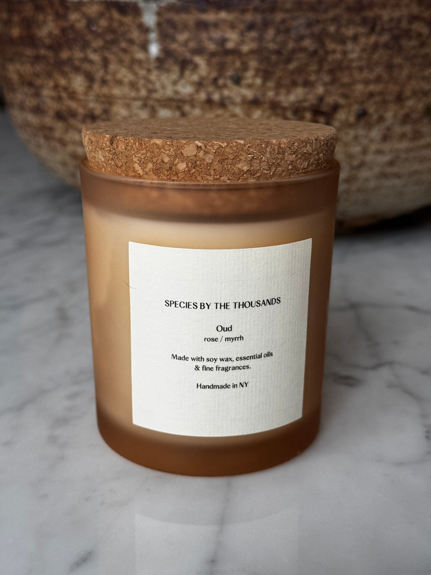 Oud, Rose + Myrrh Soy Candle