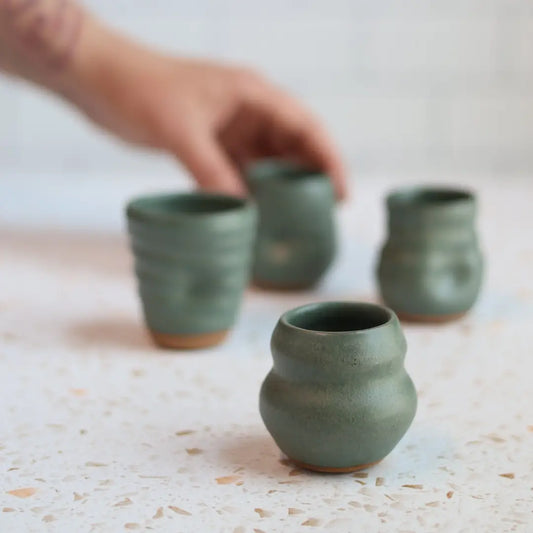 Shot Cup, Ceramic, Pottery hand made