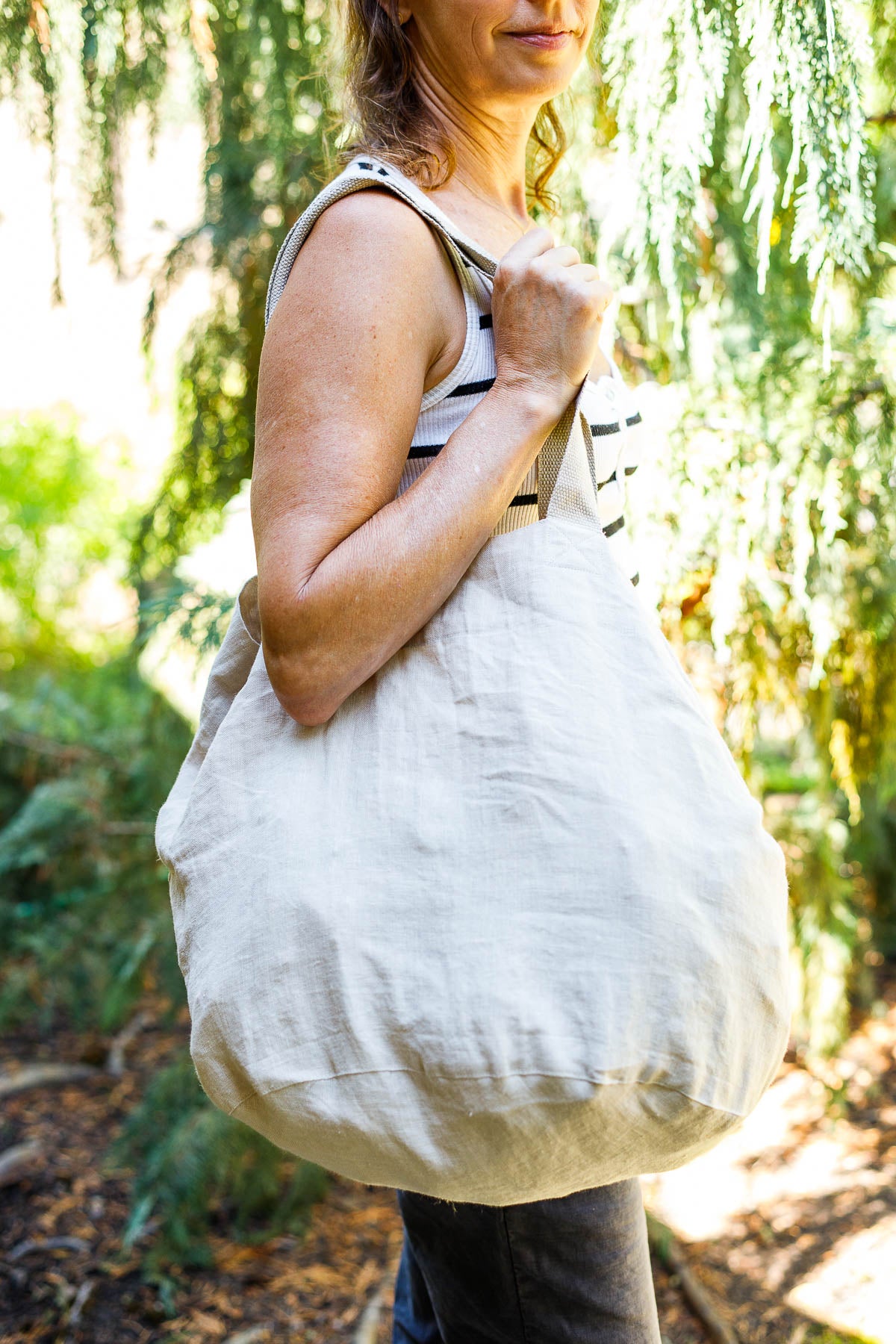 Linen Tote,Linen, Travel