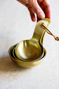 brass plated scoops, scoops