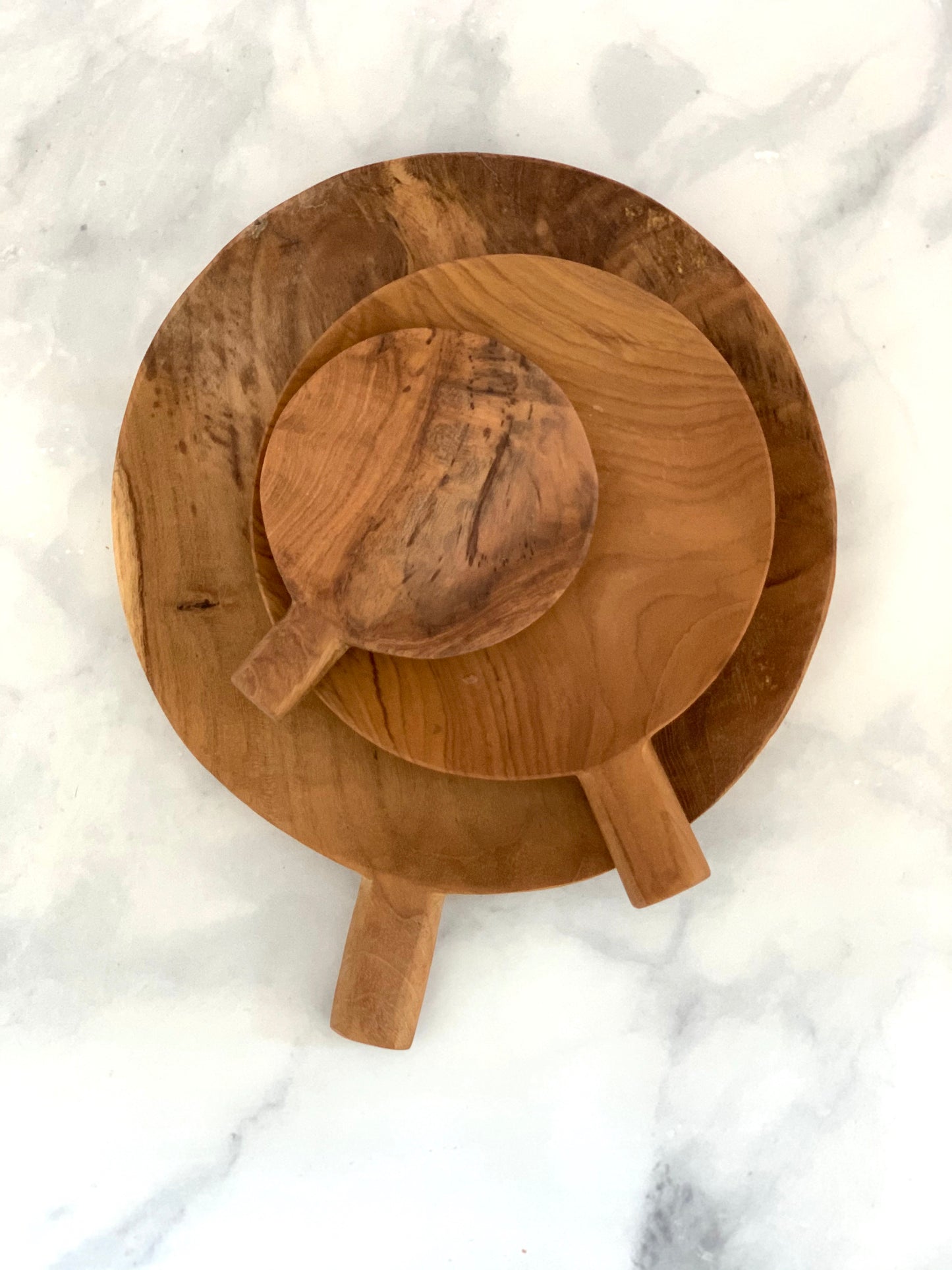 teak root tray