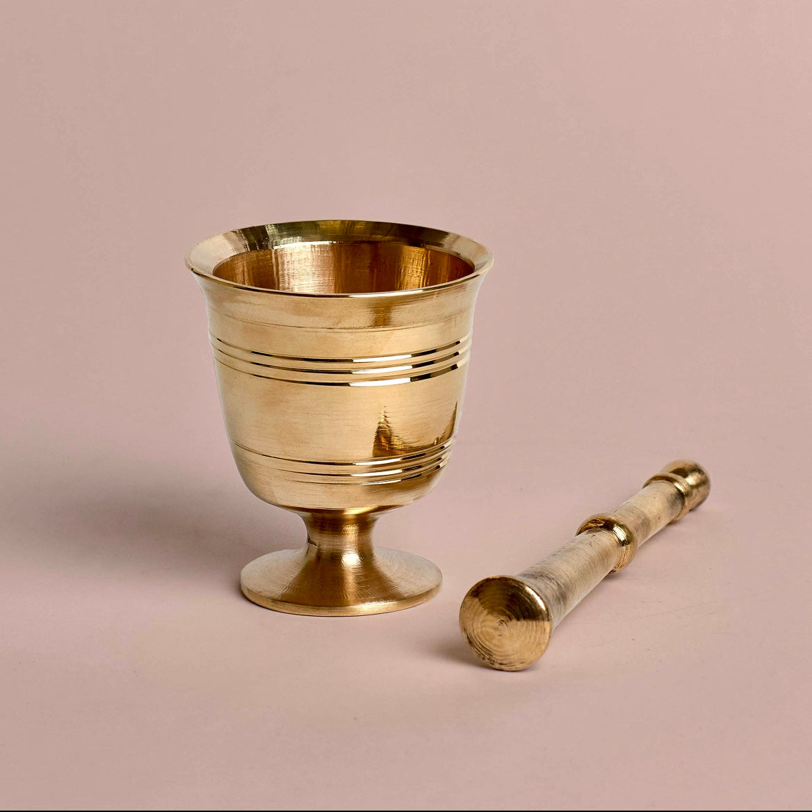Brass Mortar and Pestle