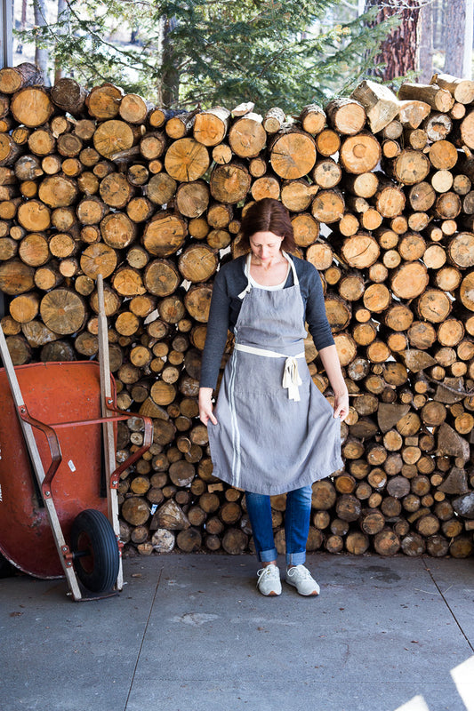 Exquisite craftsmanship, beautiful French Linens, timeless and modern. #frenchlinen #linenapron