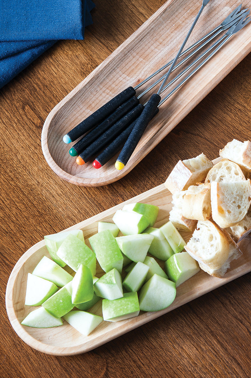 appetizer tray, Maple wood serving trays | www.bowlandpitcher.com #servingtray #boards