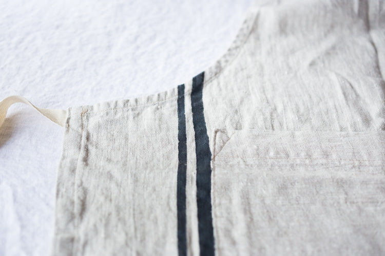 Exquisite craftsmanship, beautiful French Linens, timeless and modern. #frenchlinen #linenapron