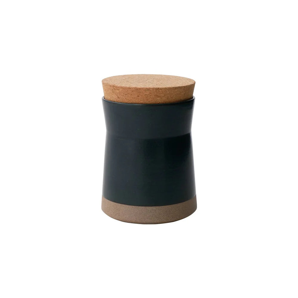 clay canister with cork lid