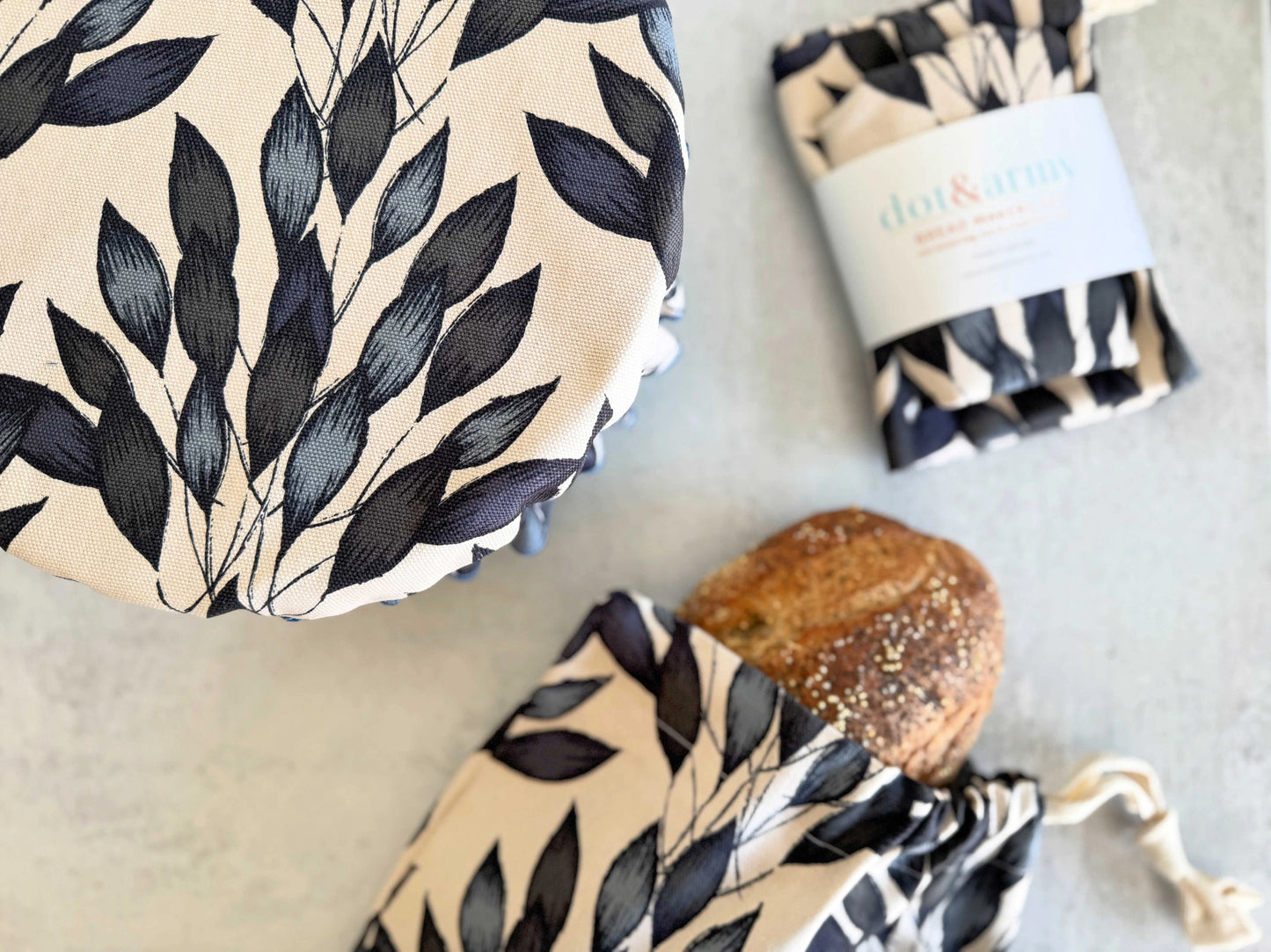 Bread Makers Bowl Cover + Bread Bag