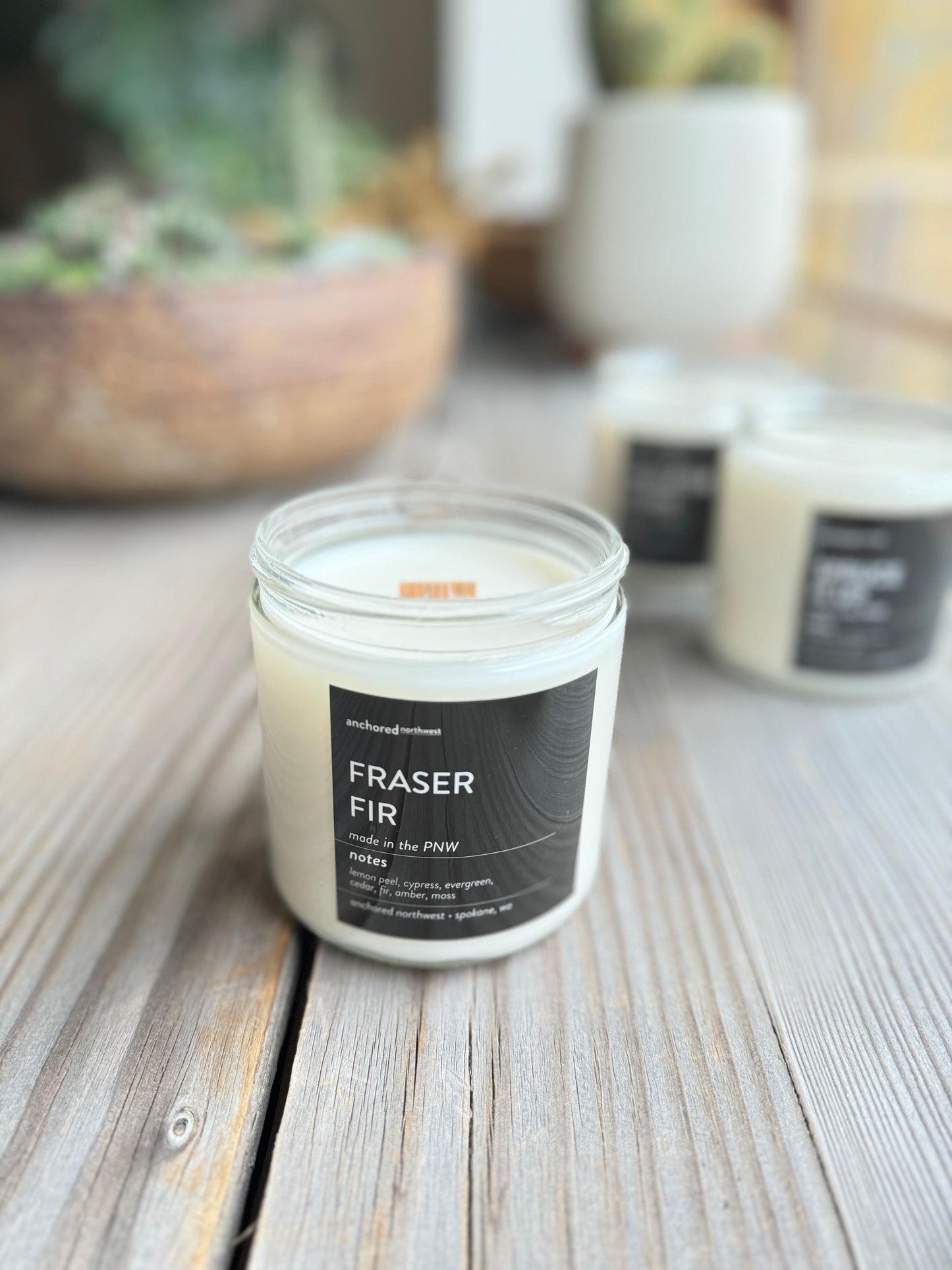 Soy wax candle, Fraser Fir