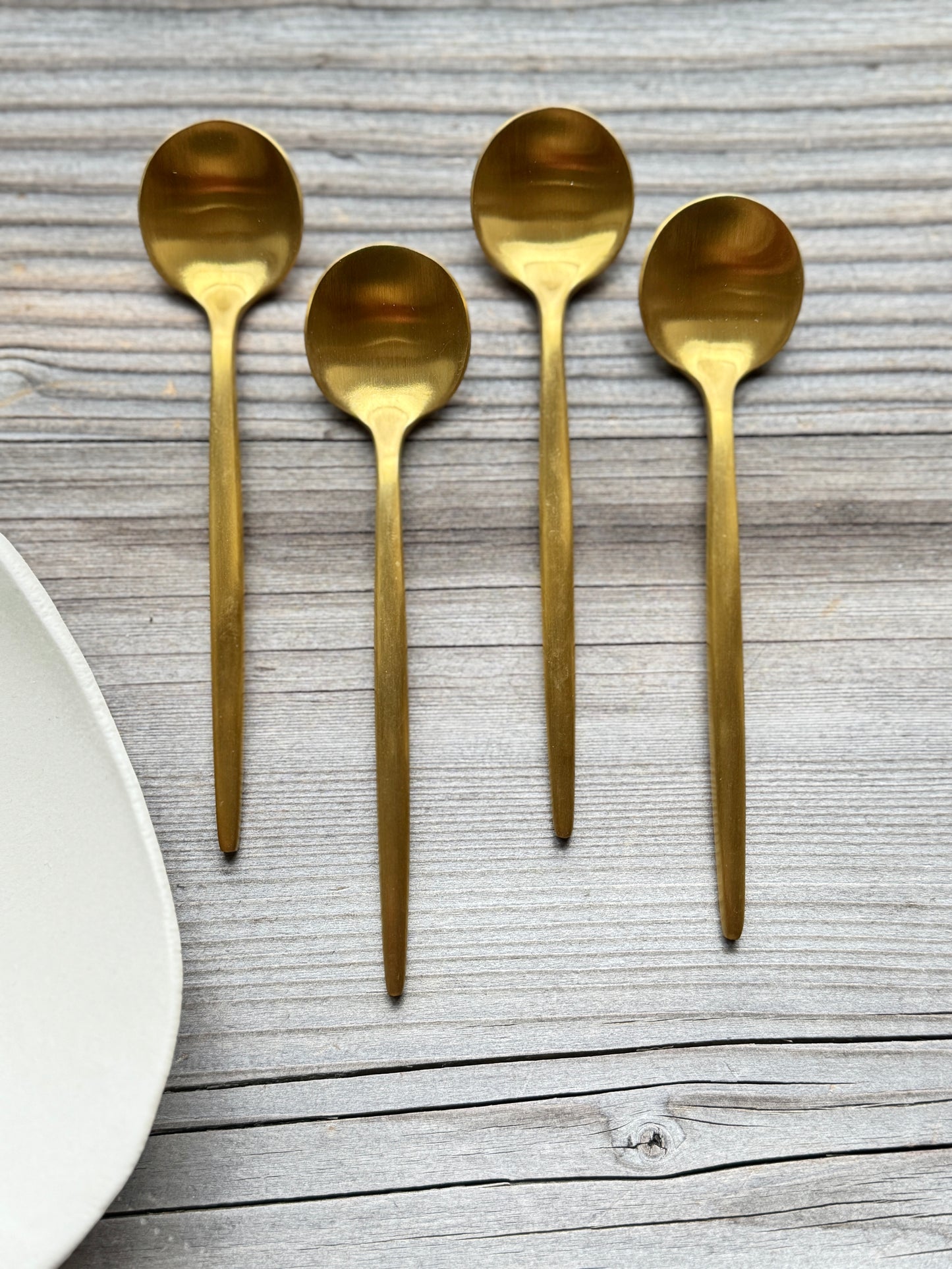 Coffee or Tea gold spoons