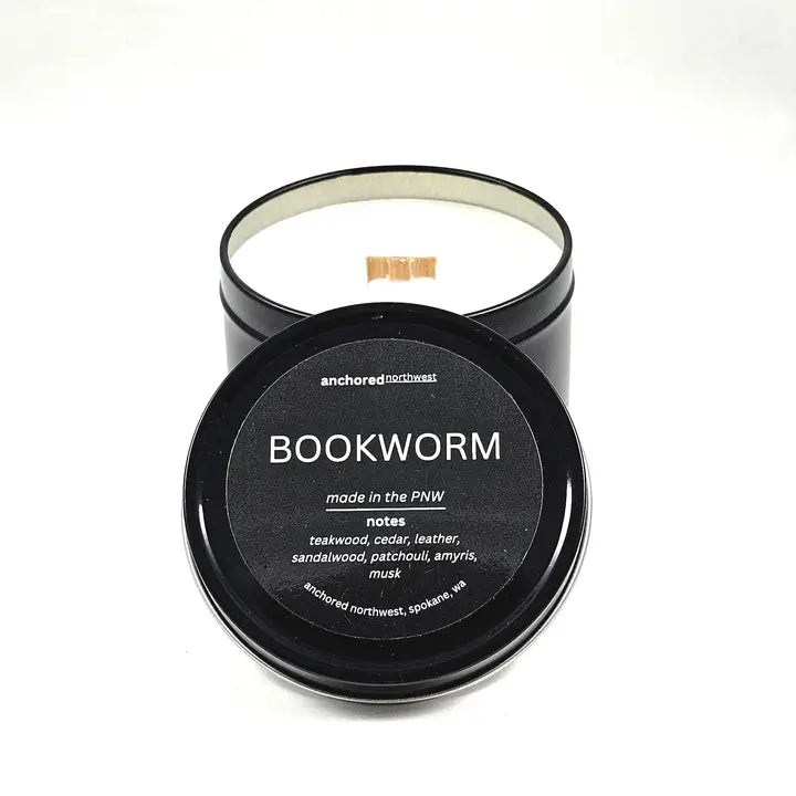 Hand Poured Soy Wax Candles | Bookworm Travel Tin