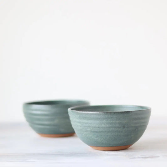 Hand Thrown Ceramic Bowls | Set of 2