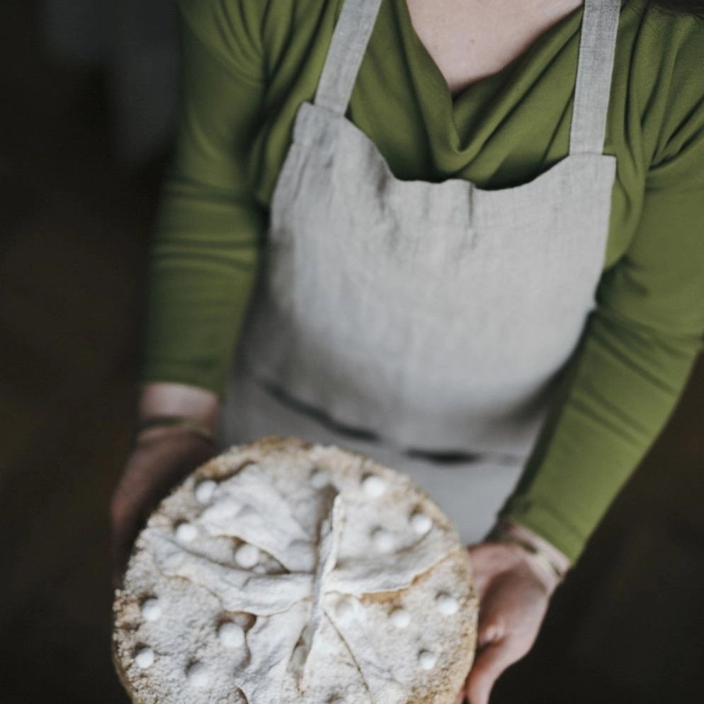 Natural Linen Daily Apron