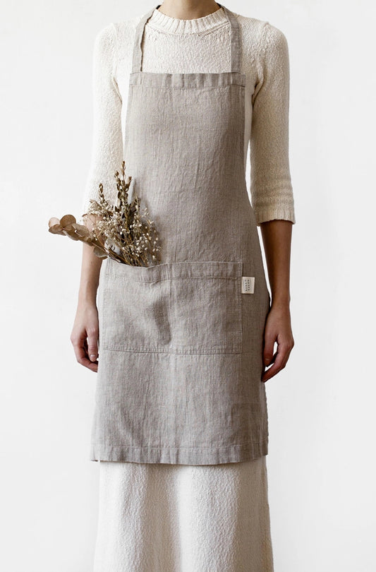 Natural Linen Daily Apron