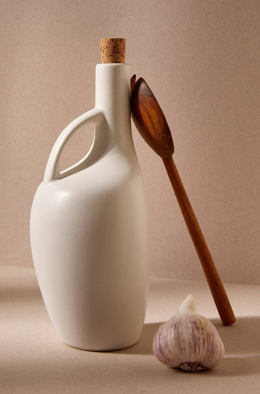 Stoneware Olive Oil Bottle