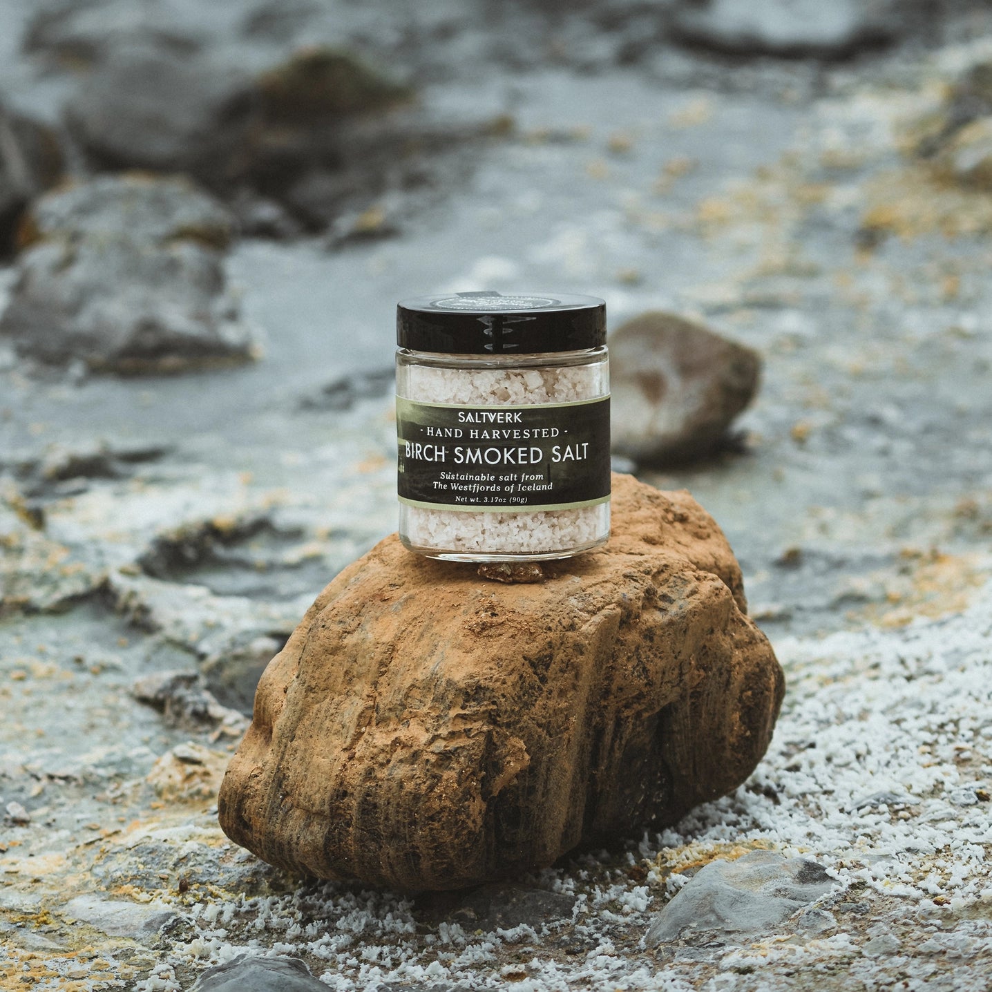 Birch Smoked Sea Salt from Iceland