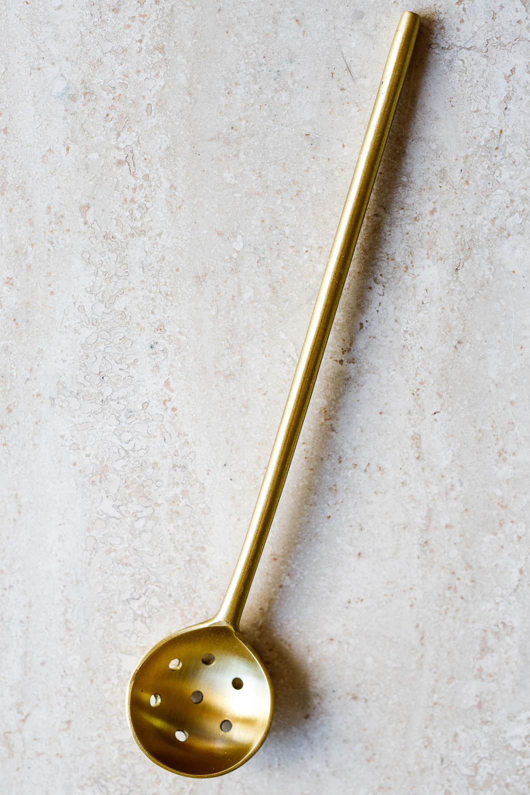 brass spoon, olive spoon, tea spoon