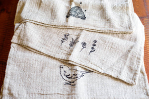 Embroidered Tea Towels, tea towels