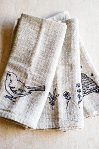 Embroidered Tea Towels, tea towels