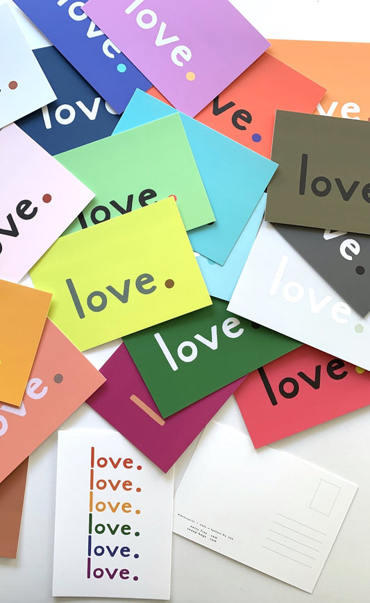 LOVE Postcard Set