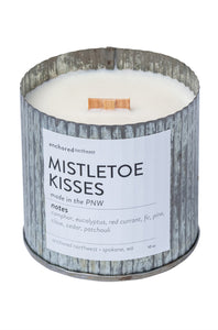 Hand-Poured Soy Wax Candle | Mistletoe Kisses