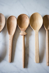 Handmade wood spoons are naturally antibacterial and safe for everyday use! #woodspoons