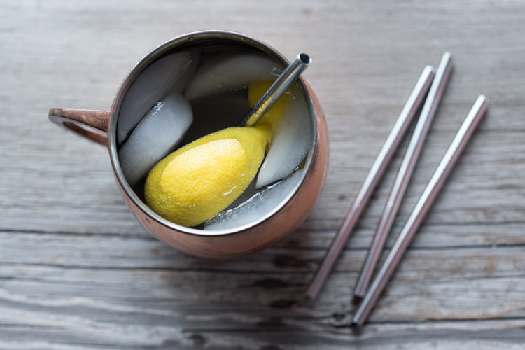 Plastic is out and reusable stainless steel is in! #metalstraw #straws