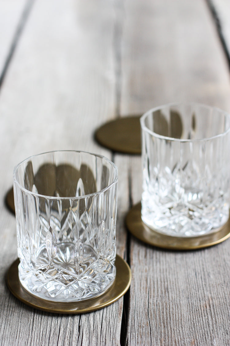 Brass Coasters || BowlandPitcher.com