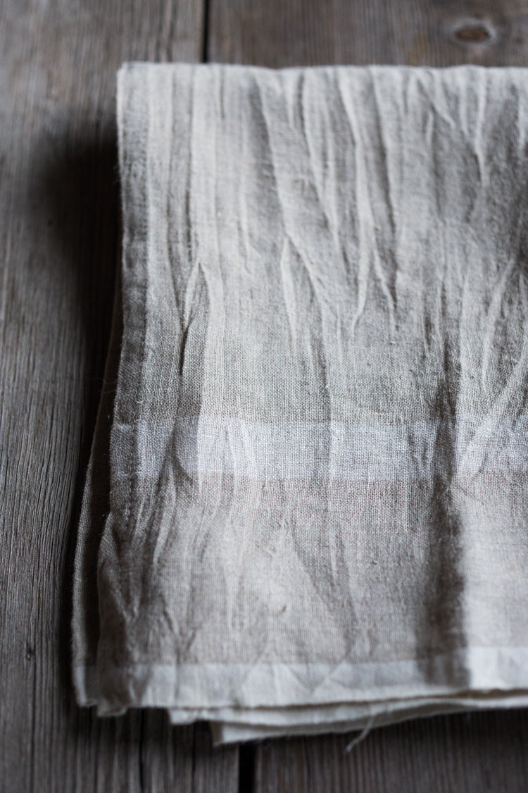 Laundered Linen Tea Towel