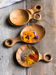 Wood Scoops | Teak Wood Scoops | Mis en Place | www.bowlandpitcher.com