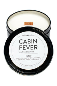 Hand Poured Soy Wax Candle | Cabin Fever Travel Tin