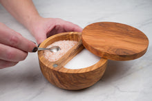 Load image into Gallery viewer, Olive Wood Salt Box
