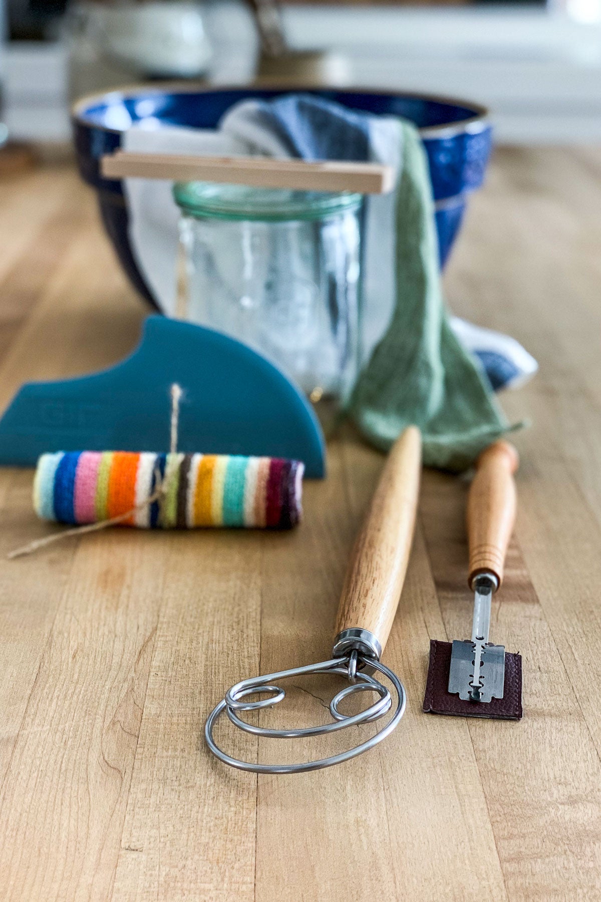 sourdough bread making kit, #Danishwhisk #breadlame #Weck #Linenteatowel #Sourdoughstarter #Bread